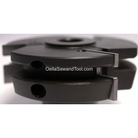 Byrd Shaker Stile and Rail  Shaper Cutter Package loaded with 7LRE and 7LHSE Inserts CCW - MFD 3/4 Bore